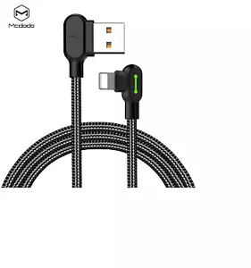MCDODO 90 Degree Right Angle Braided USB Charger Charging Sync Type C Cable Cord - Picture 1 of 12
