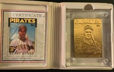 BARRY BONDS Highland Mint BRONZE Card 1986 Topps Update Rookie #'d to 5000