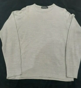 Mens Grey Top Man Crewneck Sweater Jumper Size Medium - Picture 1 of 2
