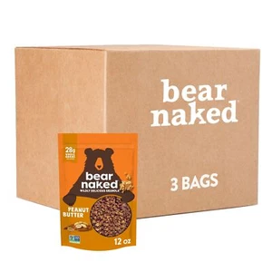 Bear Naked Granola Cereal Breakfast Snacks Peanut Butter 3 Bags - Picture 1 of 9