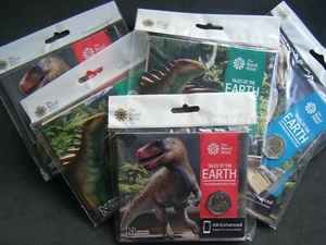 2020 2021 The Tales of Earth Dinosaur Collection 50p Fifty Pence Coin Packs - Picture 1 of 15