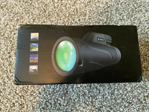 QMEET 12x42 Zoom Monocular Telescope with Smartphone Holder & Tripod NEW - Picture 1 of 10