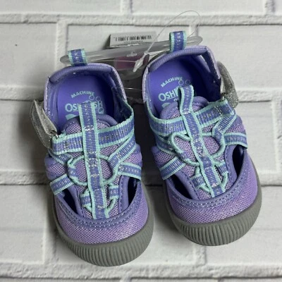 OshKosh Everplay Flexible Outsole Bump Toe Sandal Purple Lilac Toddler Size 5 - Image 1 of 4
