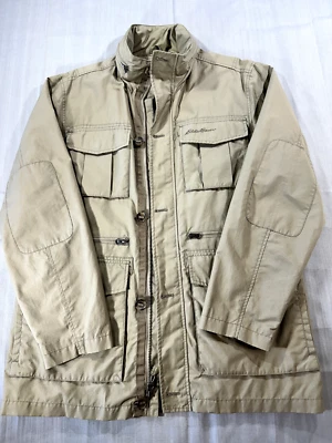 Eddie Bauer Size M Outdoors Winter Coat Shell Jacket Beige VINTAGE #2116 - Image 1 of 4