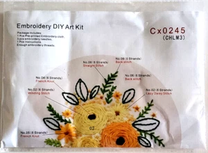 Embroidery DIY Art Kit Stamped Cx0245 - Picture 1 of 2