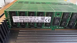 SK Hynix 64GB DDR4-2400 LRDIMM Server Memory HMAABGL7AMR4N-UH - Picture 1 of 2