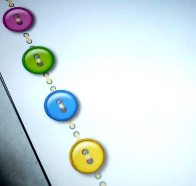 10 Sheets A4 Border Buttons Papers Laser compatible craft Scrapbook Invitations - image 1 of 4