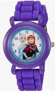 NEU! Disney Frozen Kinder Kunststoff Zeit Lehrer Analog Quarz Silikon Armband Uhr - Bild 1 von 6