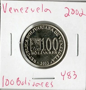 Moneda Venezuela 100 Bolívares 2002 Y83 - Imagen 1 de 2