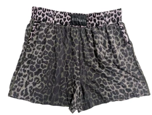 All Saints Leopard Print Pajama Shorts Size Large Gray Pink - Picture 1 of 9