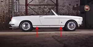 FALDÓN EXTERIOR FIAT 1200 1500S 1600S ALLEANO SPIDER COUPÉ NUEVO - Imagen 1 de 8