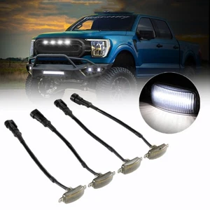 4X Raptor Style White LED Grille Light For 2020-2022 Toyota Tacoma TRD Sport Pro - Picture 1 of 12