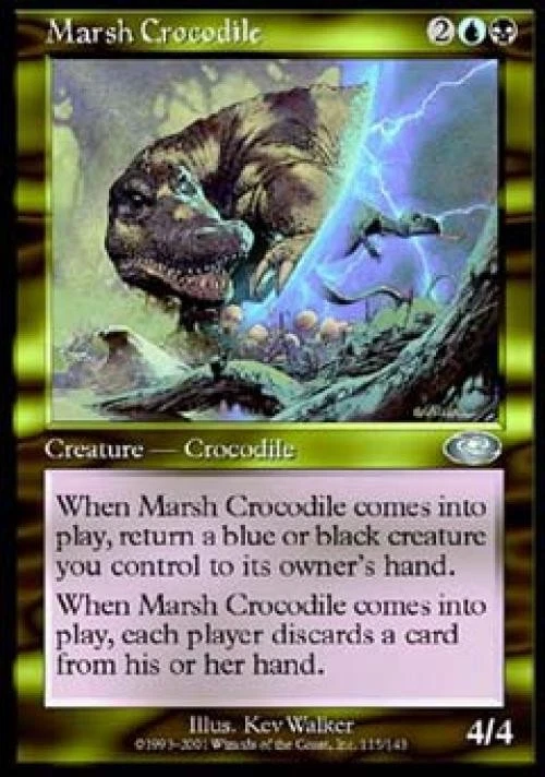 Marsh Crocodile - Medium Play MTG Planeshift - Image 1 of 1
