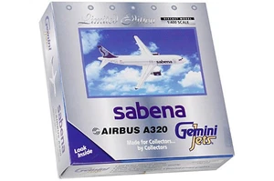 GJSAB236 GeminiJets A320-200 1/400 Model OO-SNA Sabena - Picture 1 of 2