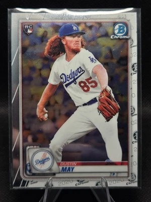 2020 Bowman Chrome Baseball #96 Dustin May Base Rookie Card RC - Image 1 of 2