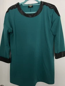 Sarah Kern Designer Shirt Tunika 44 Türkis 3/4 Arm - Bild 1 von 5