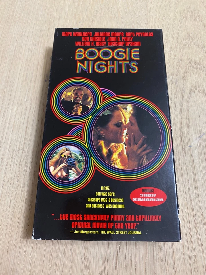 Boogie Nights (VHS, 1997) Mark Wahlberg Julianne Moore Paul Anderson Classic - Image 1 of 4