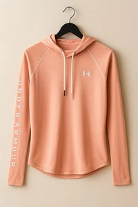 Sudadera Under Armour Mujer’s Mediana Naranja Sudadera con Capucha Pullover Athleisure Logo - Imagen 1 de 9