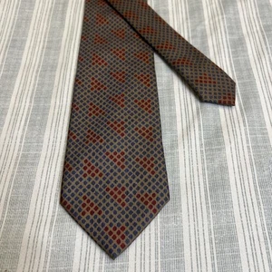 Vintage Austin Grey Neck Tie 100% Silk Made In Italy 58X3-1/4 L#11 - Picture 1 of 10
