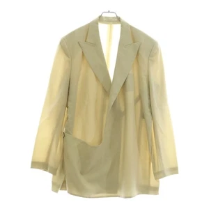 Yohji Yamamoto FEMME 92SS Wool Blend Asymmetric Single Tailored Jacket Used e2eb - Picture 1 of 8