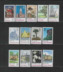 SCOTT US 2336-2348 KOMPLETTER SATZ EINZELMARKEN POSTFRISCH NEHMEN SIE EIN LQQK! - Bild 1 von 1