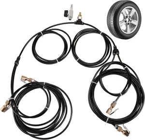 4 Way Tire Inflation System with Closed Flow Chuck for Car Trucks Off Road...  - Picture 1 of 7