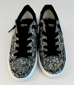 Skechers Arch Fit Air-Cooled Women’s Sneakers Size 8.5 Black Floral Print - Picture 1 of 8