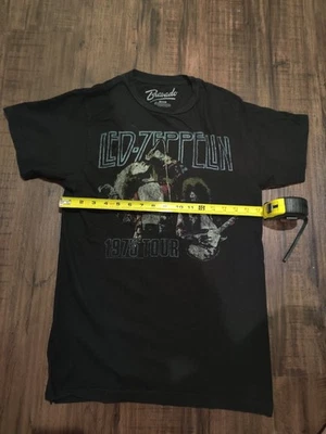 VTG Bravado Licensed Medium Led Zeppelin 1975 Tour Tee Shirt Faded Rock Band - Image 1 of 4