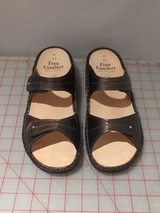 Finn Comfort Catalina Sandale 41 D Weite US 10,5 verstellbare Riemen Pantolette schwarz - Bild 1 von 3