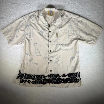 Coconut Pier By Top Image USA Medium Hawiian Button Down Collar Palm Tree - Image 1 of 4