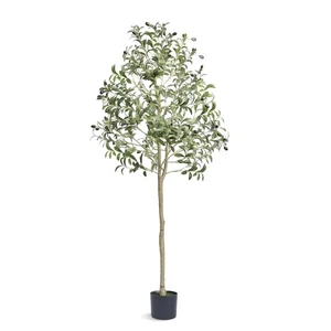 Albero Artificiale Olivo Pianta Finta Ulivo Realistica 60x155 cm con Vaso - Foto 1 di 12