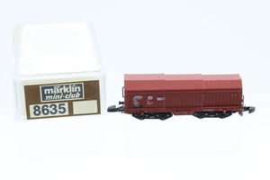 Z Märklin mini-club 8635 Teleskophaubenwagen DB braun Güterwagen OVP N95 - Picture 1 of 2
