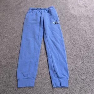 Jordan Sweatpants Youth Large Blue Basketball Joggers Fleece Nike Air Jumpman - Picture 1 of 8