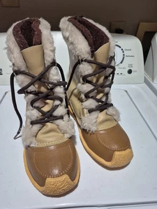 Nanook Sorel Kaufman Damen 7 Vintage Schneestiefel mit Wollfutter toll - Bild 1 von 7