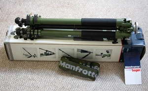 Unused Old Stock in Box - Bogen/Manfrotto Tripod 3205G with strap, Green - Picture 1 of 10