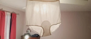 ROGERS VINTAGE NYLON TRICOT PANTY sz  6 CREAM WHITE PLAIN DESIGN NY GUSSET#20-39 - Picture 1 of 22