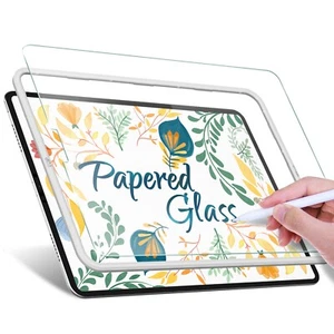 Papered Glass Screen Protector for iPad Air 5/4 10.9 and iPad Pro 11 2018-2022 - Picture 1 of 7