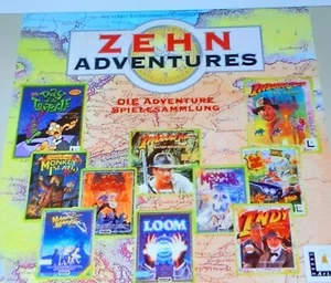 10 ZEHN ADVENTURES LUCASARTS Monkey Tentacle usw. alle DEUTSCH - Picture 1 of 1