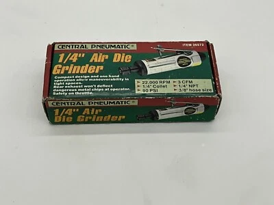 Usado Central Pneumatic 1/4 pol. Moedor de ar, peça # 36572 - Imagem 1 de 4