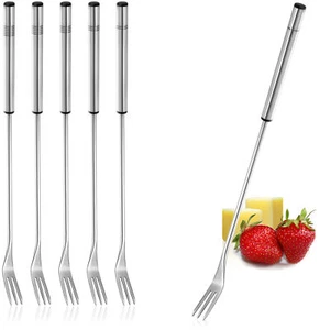6x widelce do fondue ze stali nierdzewnej - nadają się do zmywarki - Zdjęcie 1 z 7