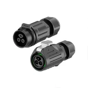 LP16 Industrial Waterproof Quick Circular PBT Plastic Connector 2Pin Plug Socket - Picture 1 of 30