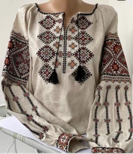 Vyshyvanka Woman Ukrainian embroidery embroidered blouse XS - 5XL Choice Color - Picture 1 of 9