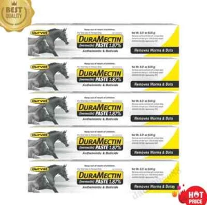 3/5/10 paczek Durvet Duramectin Equine Wormer Pasta Odrobaczanie koni Freeship - Zdjęcie 1 z 12