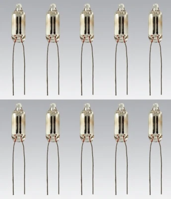 Caja de 10 Bombillas Neón Indicador A1C 105 a 125 Voltios AC/DC RESISTENCIAS LIBRES Foto 1 de 2
