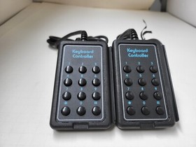 Pair of Original Genuine OEM Vintage Atari 2600 Keyboard Controllers (Excellent)