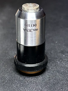 Used Aus Jena 40/0.65 160/0.17 Microscope Objective Lens (20.23mm Threads) - Picture 1 of 4