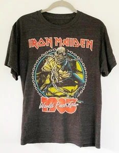 Iron Maiden Graphic 1983 World Piece Tour Metal Rock T-Shirt- Men’s Medium - Picture 1 of 2