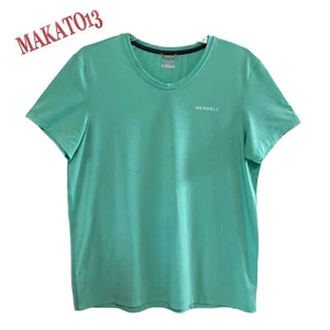 MERRELL Men's MEDIUM Short Sleeve Activewear Wicked T-Shirt Mint Green GUC - Picture 1 of 5