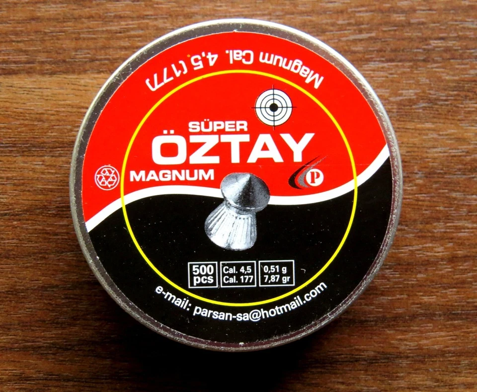 ÖZTAY Diabolo Spitzkopf Magnum 4,5 mm für Luftgewehr! - Wettkampf Jagd +