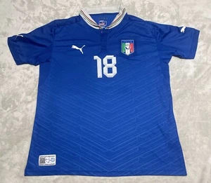 Puma Italy 2012-13 Home Football Soccer Shirt Jersey Kit Montolivo 18 Mens Large - Picture 1 of 14